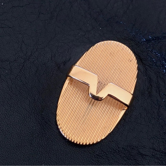 VALENTINA "Made In Italy" Mustang Black Shoulder Genuine Leather Handbag – OS - Picture 2 of 11